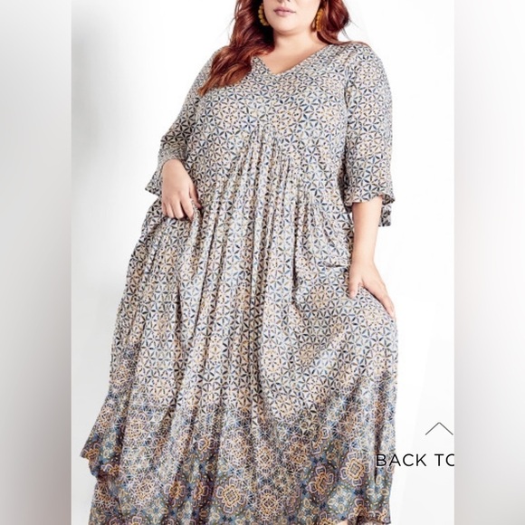 loralette Dresses & Skirts - LORALETTE
Valerie Border Dress - steel​​​​​​​​​​​​​​​